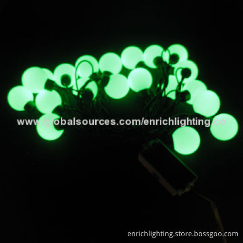 Waterproof LED Ball String Light for Holiday Lighting, Christmas and Halloween Decoration